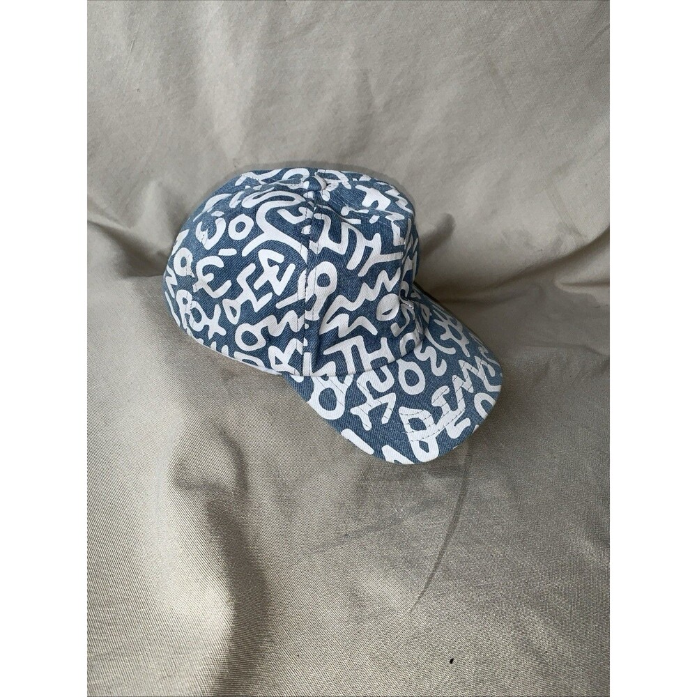 Keith Haring Strapback Cap all over print blue & white Adjustable Hat Rubi